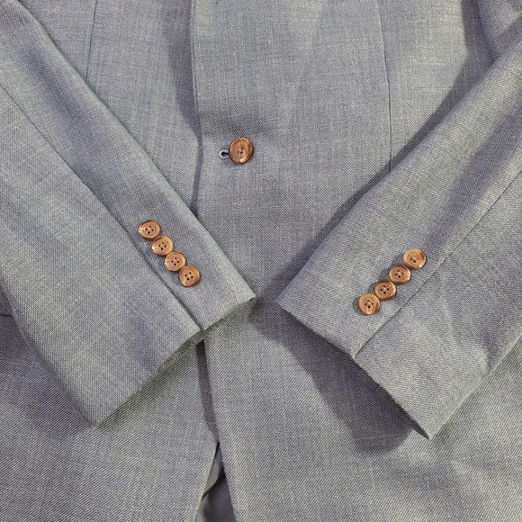 Lauren Ralph Lauren Men 42L Blue Notched Collar Two-Button Blazer Sportcoat - Picture 5 of 16